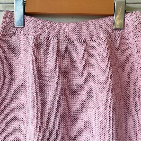 Vintage 1980’s Custom Knit Pink Two Piece Sweater and Skirt Set - Picture 13 of 15